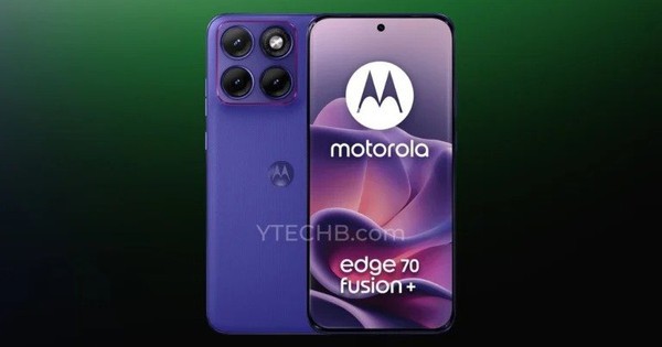 Motorola Edge 70 Fusion+ lộ diện: 3 camera 50MP, pin 7.000mAh, màn hình 144Hz sắp ra mắt