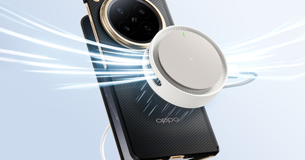 OPPO sắp bán sạc không dây 50W có quạt tản nhiệt, hút dính nam châm với Find N6