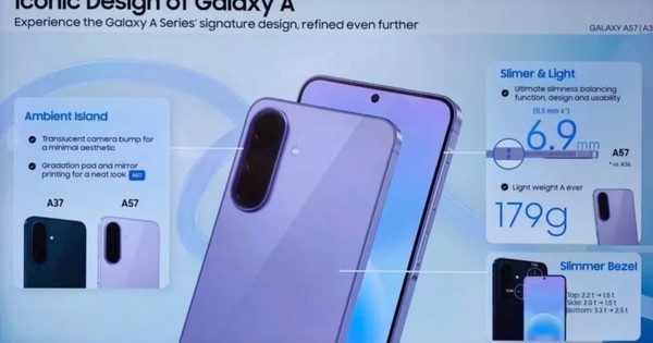 Samsung Galaxy A57 lộ diện: Thiết kế kim loại nguyên khối, chip Exynos 1680 và sạc nhanh 45W