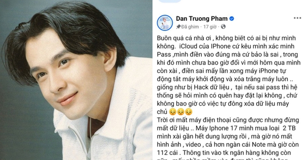 Đan Trường mất sạch dữ liệu iPhone vì nhập sai mật khẩu: Cảnh báo tính năng 'Xóa dữ liệu'