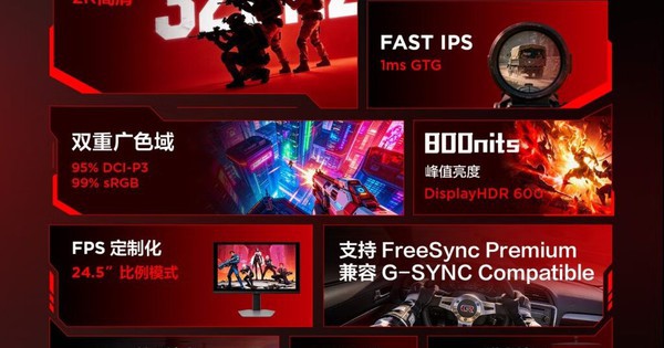 FFALCON ra mắt màn hình gaming Thunderbird 27Q6A Pro: 320Hz, Mini LED, giá 6,32 triệu đồng