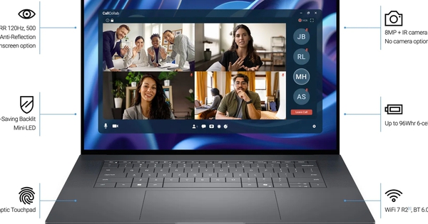 Dell chính thức mở bán laptop cao cấp với màn hình Tandem OLED 4K và chip Intel Panther Lake