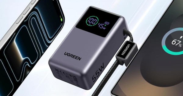 Ugreen ra mắt Nexode Pro phiên bản xám đậm, cáp tích hợp 45W