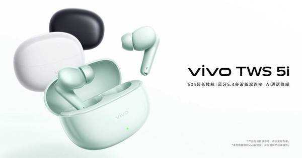 vivo ra mắt TWS 5i: tai nghe không dây pin 50 giờ, giá chỉ từ 457.000 đồng