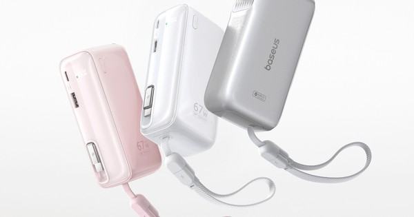 Baseus ra mắt pin dự phòng 3 trong 1 giá rẻ, cáp USB-C tích hợp dài 72cm