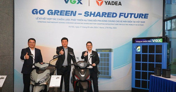 YADEA hợp tác VGX xây hạ tầng đổi pin chung, xóa nỗi lo hết điện giữa đường