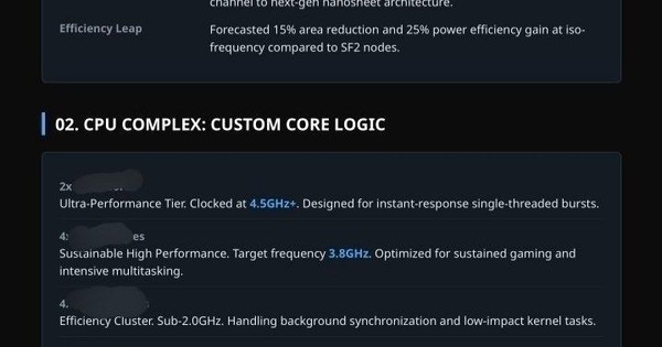 Samsung thử chip Exynos 1,4nm: Xung nhịp kỷ lục 4,5 GHz, bộ đệm 96 MB