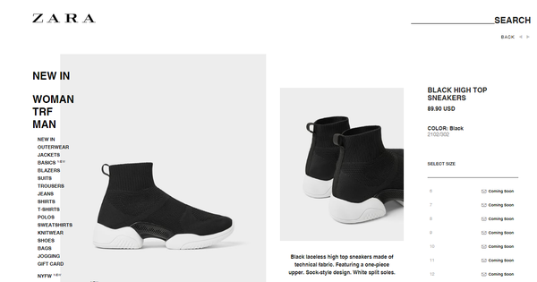 Mẫu sneakers mới nhất của Zara lại vướng nghi án đạo nhái Balenciaga và Rick Owens