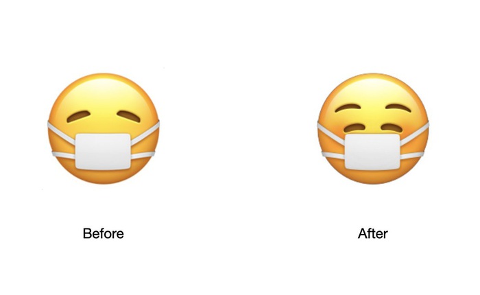Thay đổi tinh tế đằng sau biểu tượng mặt cười đeo khẩu trang của iOS 14.2