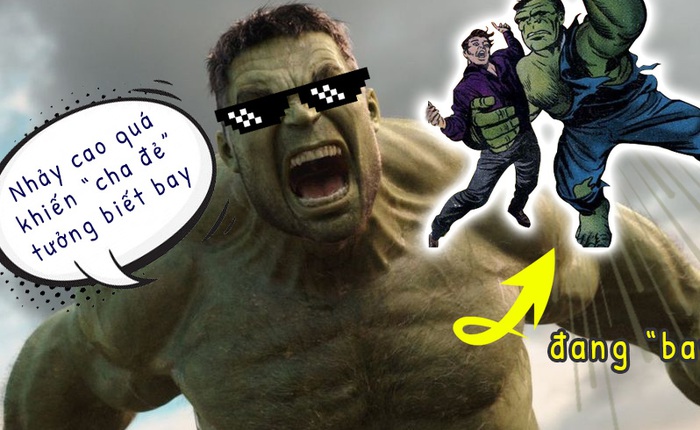 Hulk có thể bật nhảy cao đến mức chính hoạ sĩ "cha đẻ" còn lầm tưởng anh biết bay