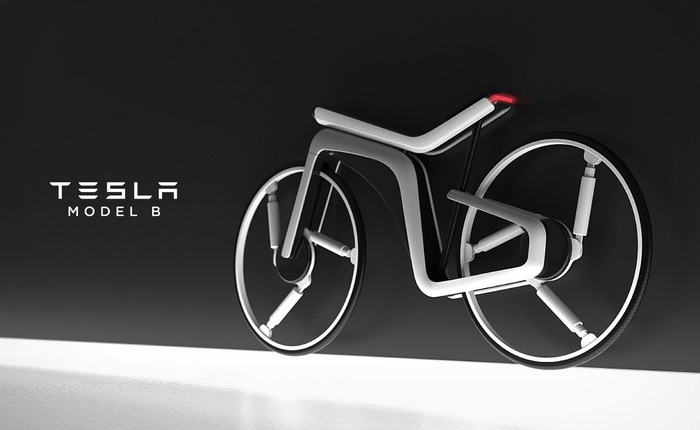 Cùng xem concept xe đạp điện Tesla Model B đậm chất viễn tưởng từ ngoài vào trong