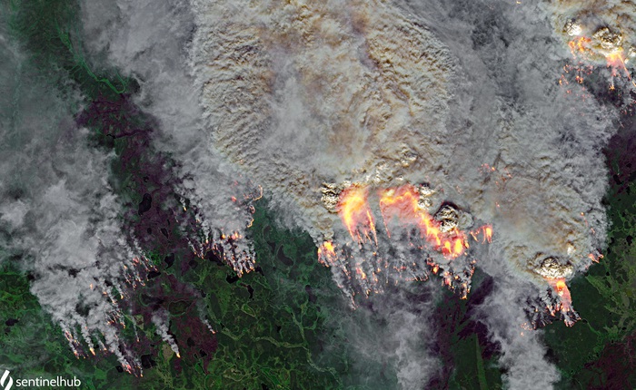 Loạt ảnh thảm họa tự nhiên 2020 qua ảnh chụp vệ tinh: không khác nào địa ngục có thật