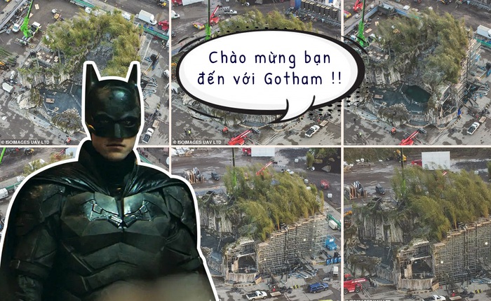 Mời bạn tham quan phim trường The Batman: Hoá ra thành phố Gotham được tạo ra công phu như thế này đây