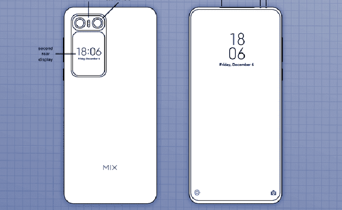 Xiaomi Mi MIX 2020 lộ diện thiết kế cực kỳ độc đáo, hai màn hình, không camera selfie