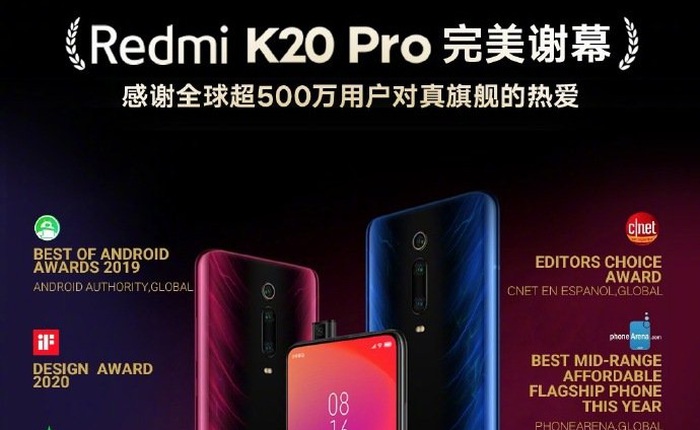 Xiaomi ngừng bán Redmi K20 Pro nhằm dọn đường cho Redmi K30 Pro sắp ra mắt