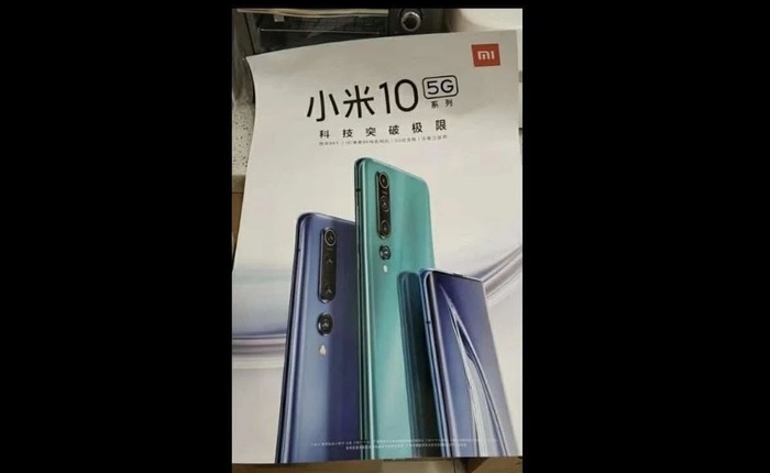 Lộ thiết kế Xiaomi Mi 10 qua poster quảng cáo