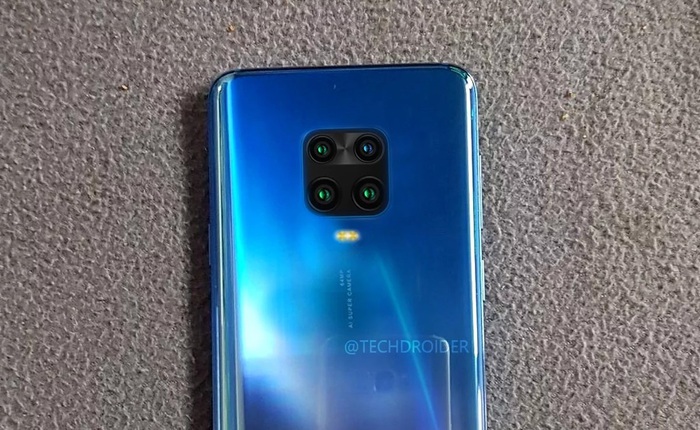 Redmi Note 9 Pro lộ ảnh thực tế với cụm camera hình vuông giống Huawei