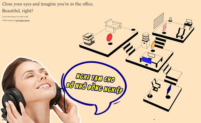 Trang web này sẽ mô phỏng tất tần tật tiếng ồn chốn công sở để giúp bạn đỡ cô đơn khi làm việc ở nhà