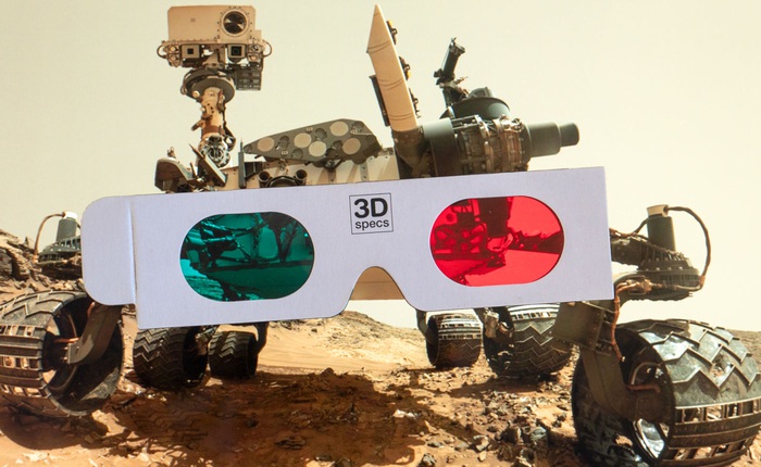 Sáng tạo khi làm việc tại nhà: kỹ sư NASA dùng kính 3D 2 màu xanh, đỏ để điều khiển robot thám hiểm Sao Hỏa