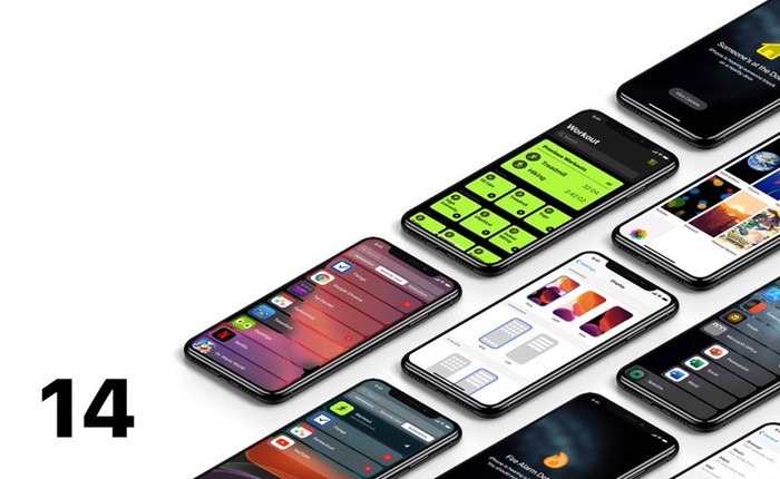 Concept iOS với widget trên màn hình chính: giống live tile của Windows Phone, nhưng ngon hơn nhiều