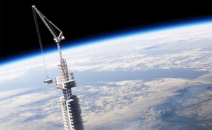 Điều gì xảy ra nếu chúng ta xây một tòa tháp cao tới 100km, vươn hẳn ra tới tận ngoài không gian?