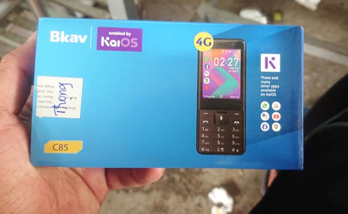 Điện thoại cơ bản của BKAV lộ diện: Chạy KaiOS, hỗ trợ 4G, sản xuất tại Trung Quốc
