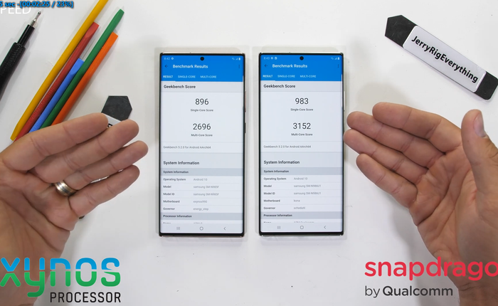 So sánh hiệu năng Galaxy Note20 Ultra bản Exynos và bản Snapdragon, kết quả đầy bất ngờ