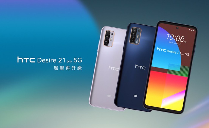 HTC Desire 21 Pro ra mắt: Màn hình 90Hz, Snapdragon 690, pin 5000mAh, giá 10 triệu đồng