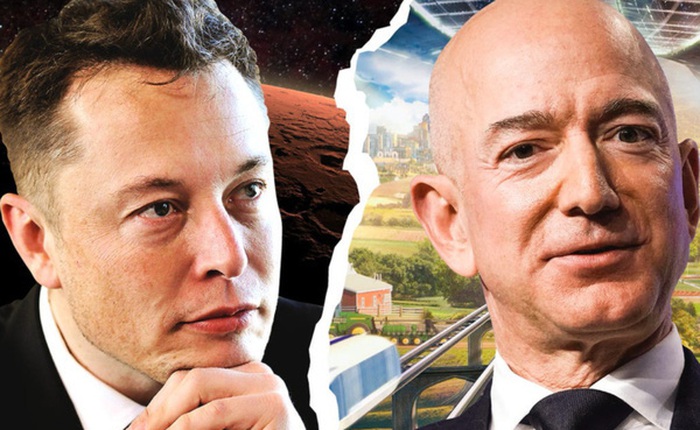 Elon Musk bình luận dạo trong bài đăng của Jeff Bezos, cà khịa 'ông chỉ là số 2 thôi, tôi mới giàu số 1'