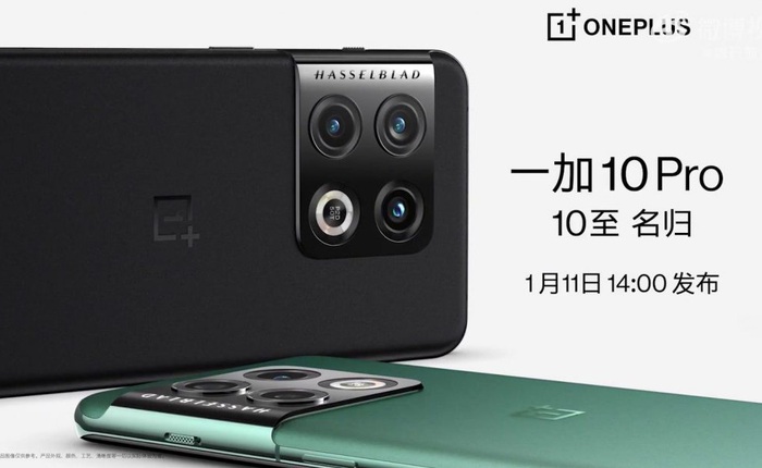OnePlus 10 Pro ra mắt ngày 11/1 với thiết kế camera dị