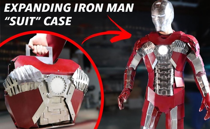 Đây là bộ giáp Iron Man với khả năng “gập gọn” thành 1 chiếc va li khi không sử dụng