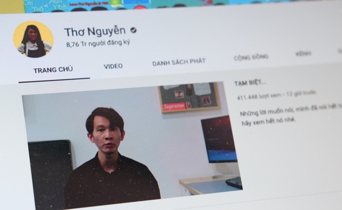 Thơ Nguyễn ẩn hơn 1.000 video, tắt kiếm tiền trên YouTube