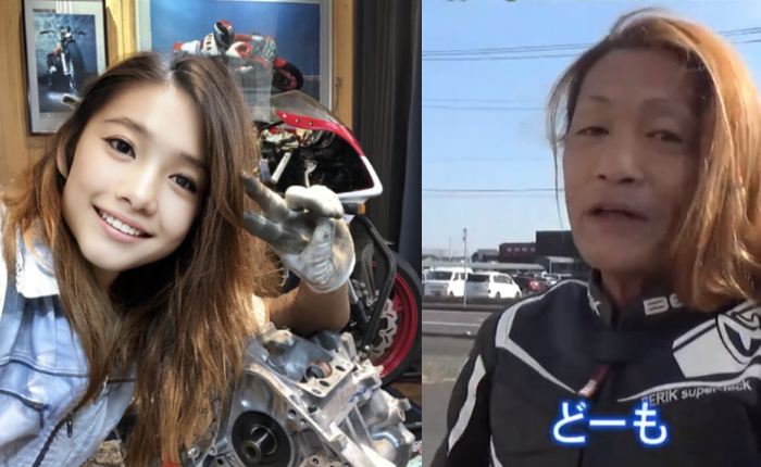 Nhật Bản: Cư dân mạng ngã ngửa với nữ biker xinh đẹp thực chất lại là 1 ông chú 50 tuổi giả gái bằng FaceApp