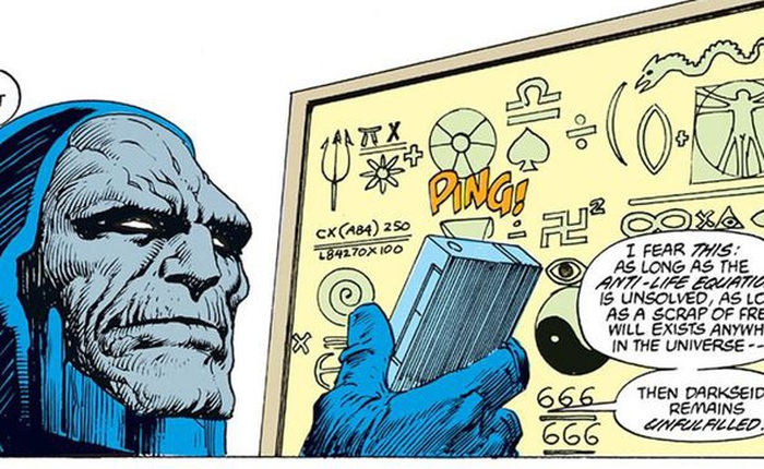 Tại sao Darkseid lại quên đi vị trí của phương trình phản sự sống?