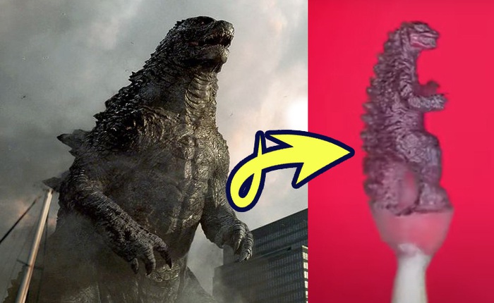 Nghệ nhân tài ba tạo ra Godzilla chỉ bằng 1 hạt gạo, phải dùng cả kính hiển vi để "tỉa tót" cho nó chuẩn