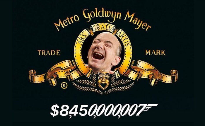 Disney và Netflix hãy coi chừng, Amazon đã chi 8,45 tỷ USD để mua lại MGM, “cha đẻ” của James Bond và 4000 bộ phim khác