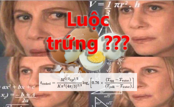 Giỏi vật lý để làm gì? Đây là công thức tính thời gian luộc trứng chuẩn đã được khoa học chứng minh: muốn lòng đào hay chín kỹ đều ok hết!