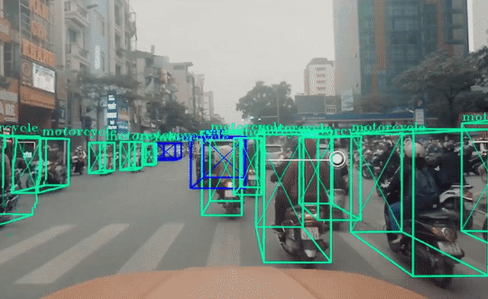 Đây là giao thông Việt Nam dưới con mắt của AI, đang được ứng dụng để phát triển tính năng tự lái trên xe VinFast