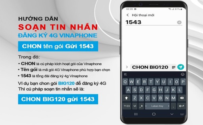 Đăng ký 4G Vina với những ưu đãi cực khủng cho dế yêu của bạn