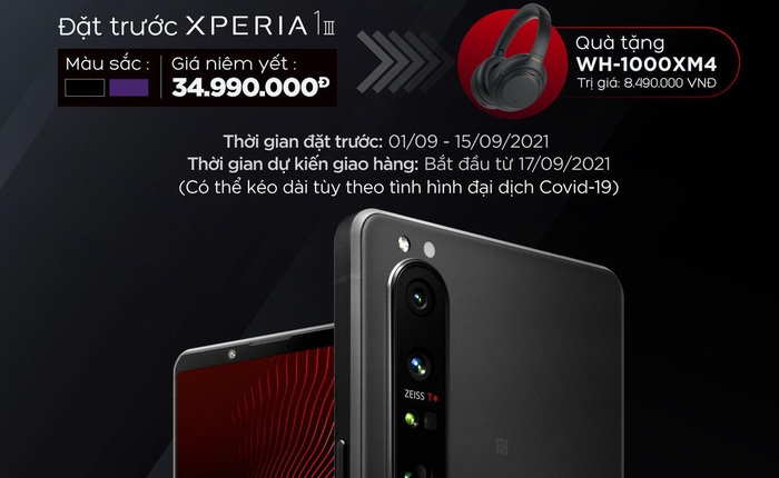 Sony Xperia 1 III có giá 35 triệu đồng tại Việt Nam