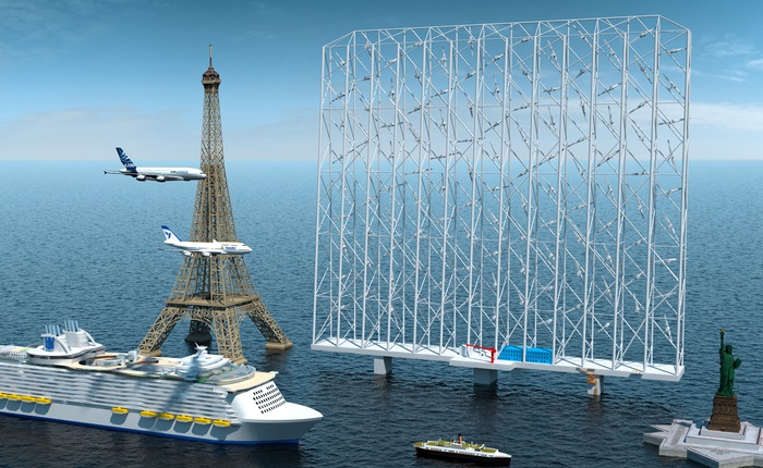 Cao ngang tháp Eiffel với 126 cánh quạt, hệ thống turbine điện gió mới sắp làm nên cuộc cách mạng ngành năng lượng tái tạo