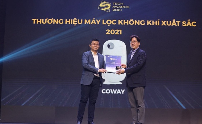 Coway dành giải thưởng “Thương hiệu máy lọc không khí xuất sắc” tại Tech Awards 2021