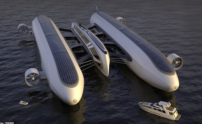Air Yacht: Ý tưởng siêu du thuyền vừa bay trên trời vừa chạy trên biển của tương lai