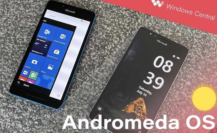 Cận cảnh hệ điều hành Andromeda đã bị hủy của Microsoft đang chạy trên Lumia 950