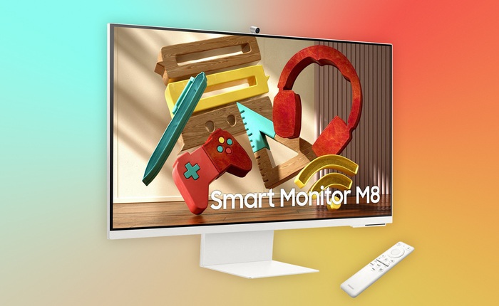 Samsung ra mắt Smart Monitor M8: Thiết kế như iMac, 4K 32 inch, tích hợp webcam, có USB-C 60W