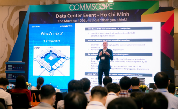 CommScope giới thiệu giải pháp trung tâm dữ liệu mới, đạt tốc độ 400G/800G