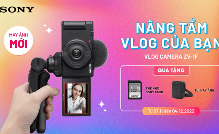 Sony ra mắt máy quay Vlog ZV-1F thêm sức mạnh cho người sáng tạo nội dung