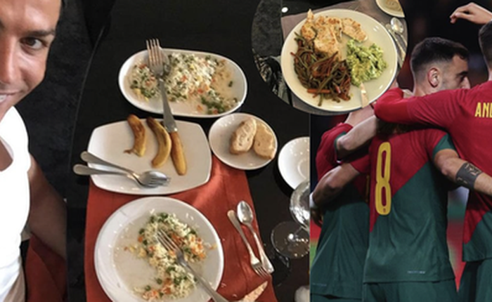 Siêu sao Ronaldo được đầu bếp thiết kế cả chục thực đơn riêng, tuyển Bồ Đào Nha cũng ăn kiêng nghiêm ngặt suốt mùa World Cup
