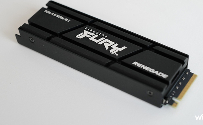 Trên tay SSD cao cấp Kingston Fury Renegade: PCIe 4.0 tốc độ cao, tích hợp sẵn cả tản nhiệt