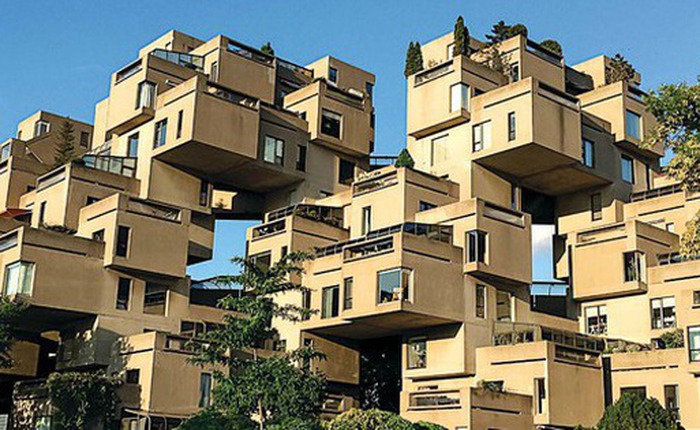 Ngôi nhà 'kỳ dị' nhất thế giới với 354 khối lập phương bằng bê tông giống nhau ghép lại